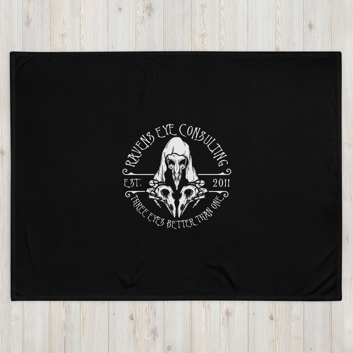 Throw Blanket, shown on model