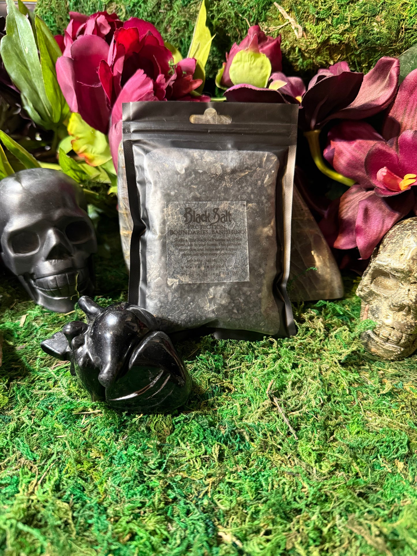 Intention Salt: Black Salt (for protection) & Red Salt (for attraction)