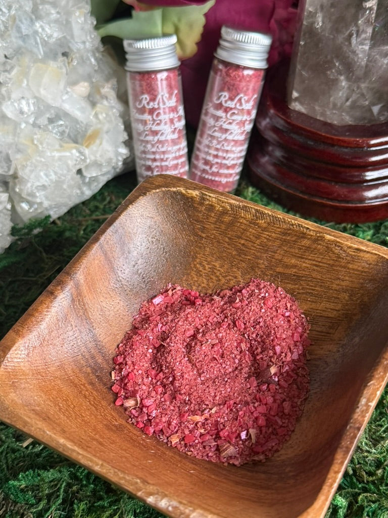 Intention Salt: Black Salt (for protection) & Red Salt (for attraction)