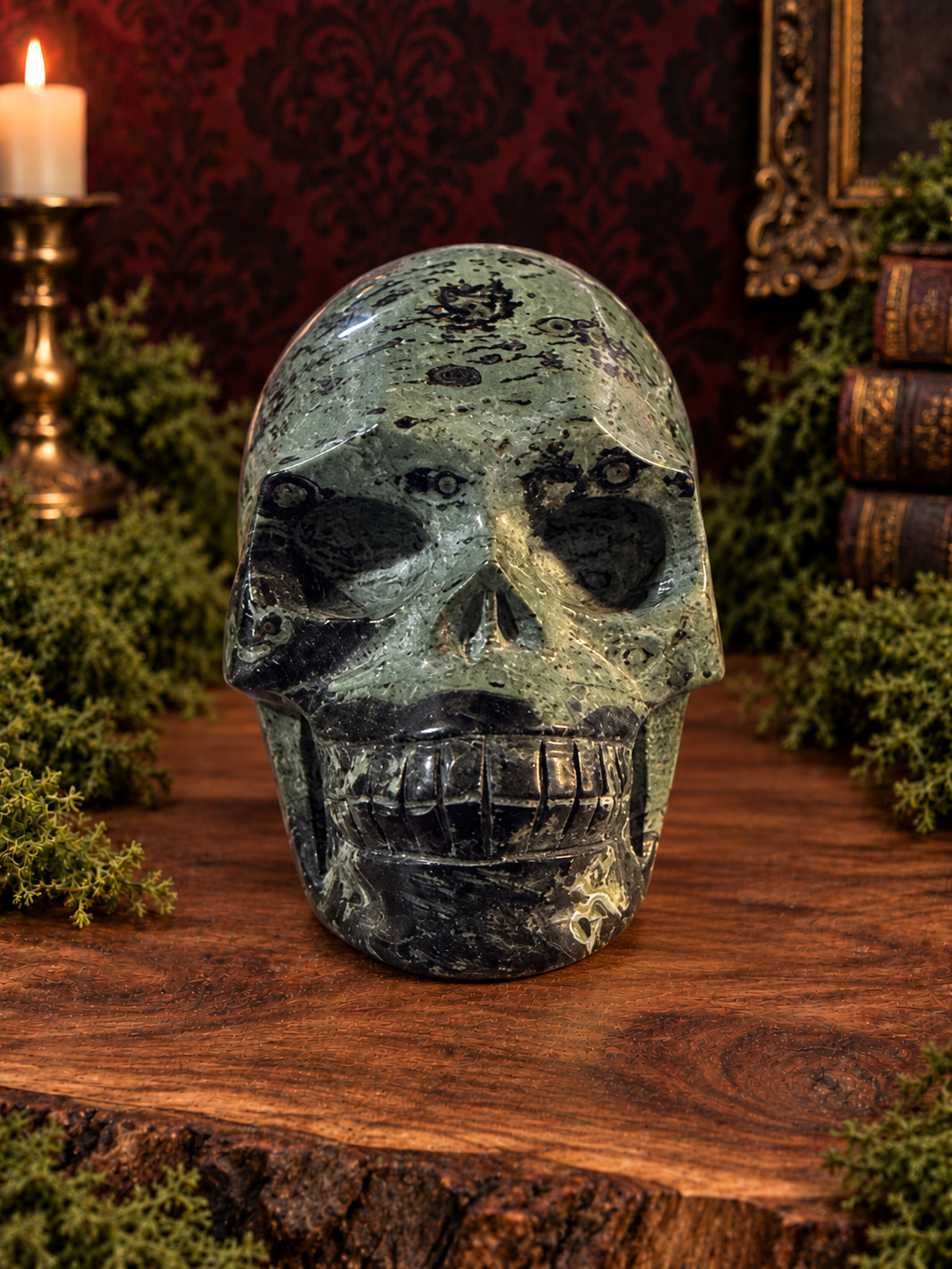 Kambaba Jasper Skull