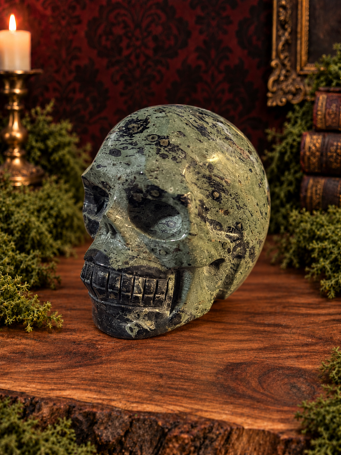 Kambaba Jasper Skull