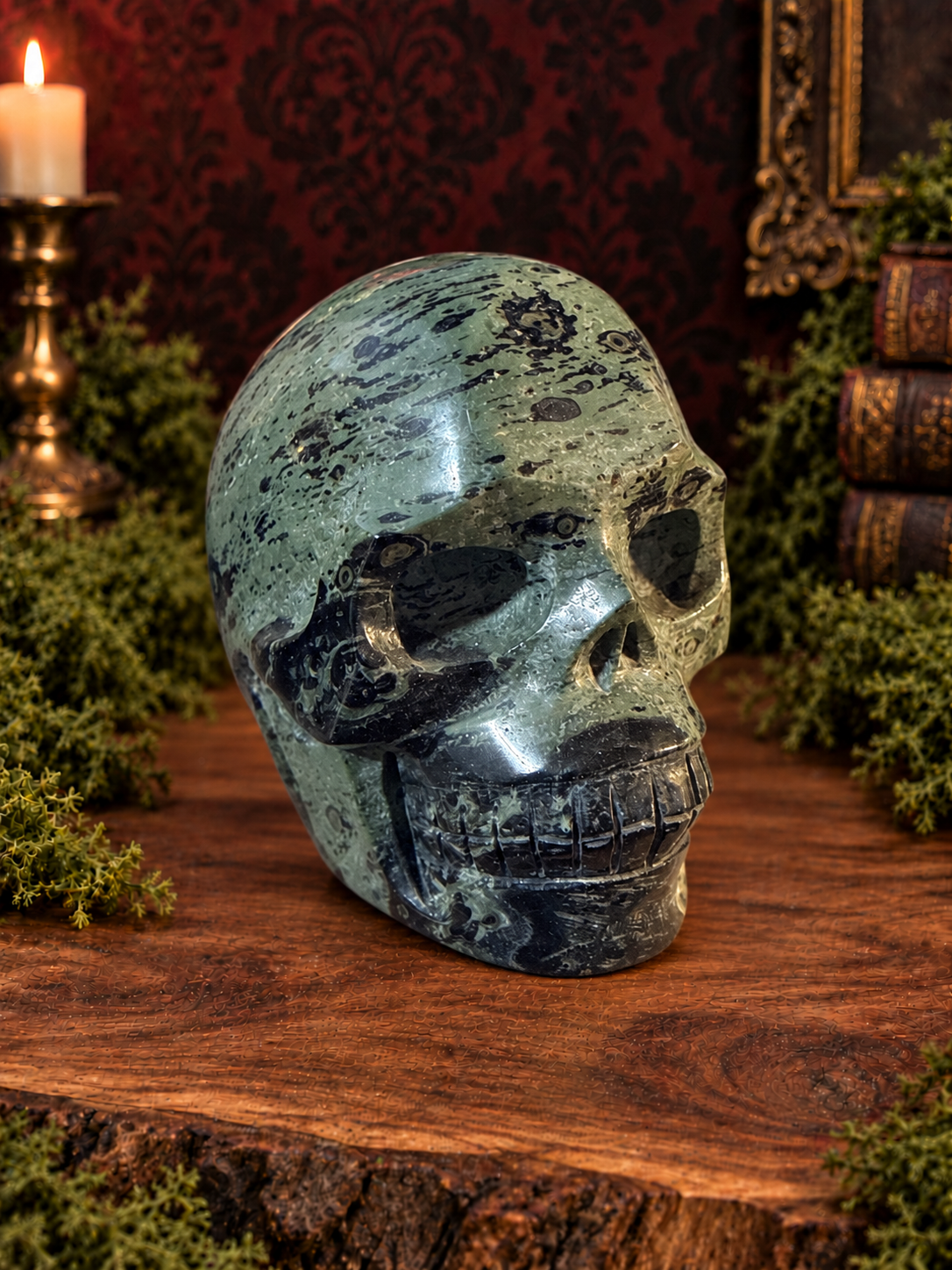 Kambaba Jasper Skull