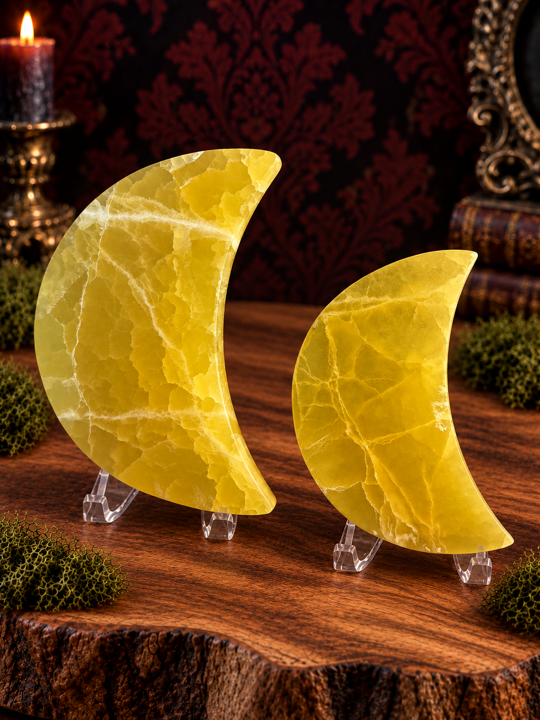 Lemon Calcite Moons