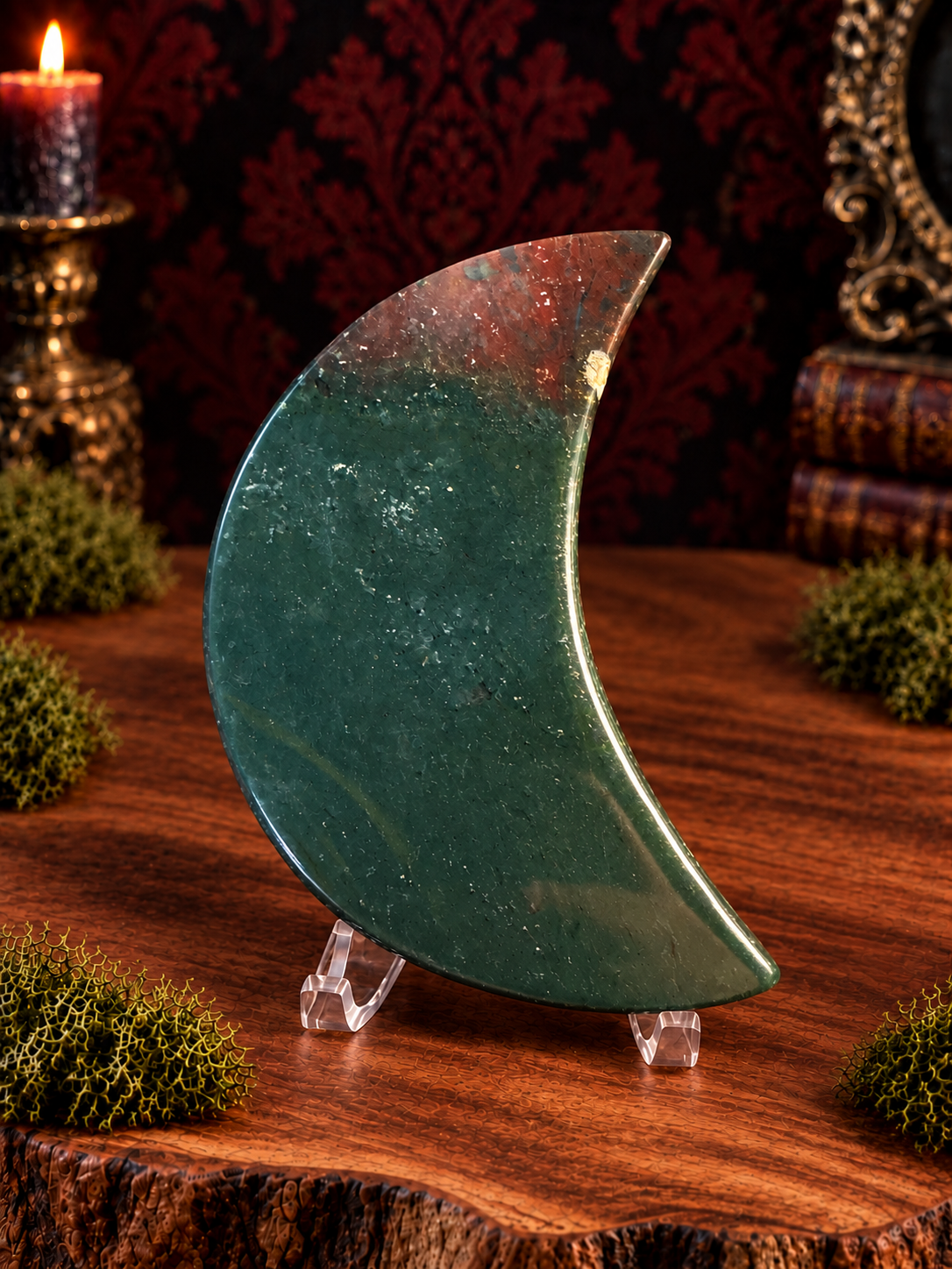 Moss Agate Moon