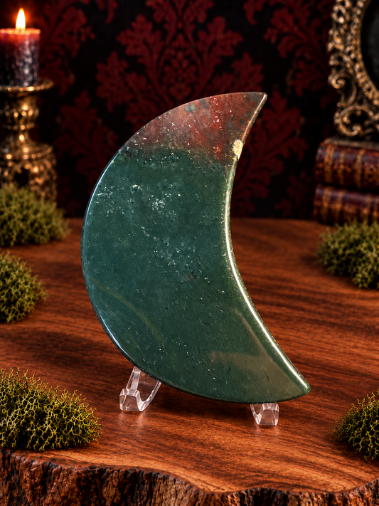 Moss Agate Moon