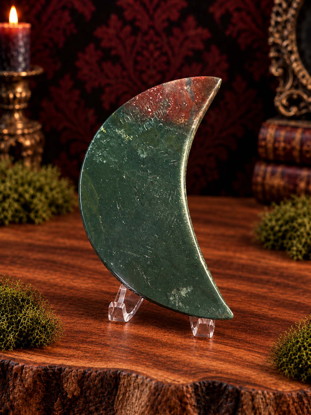 Moss Agate Moon