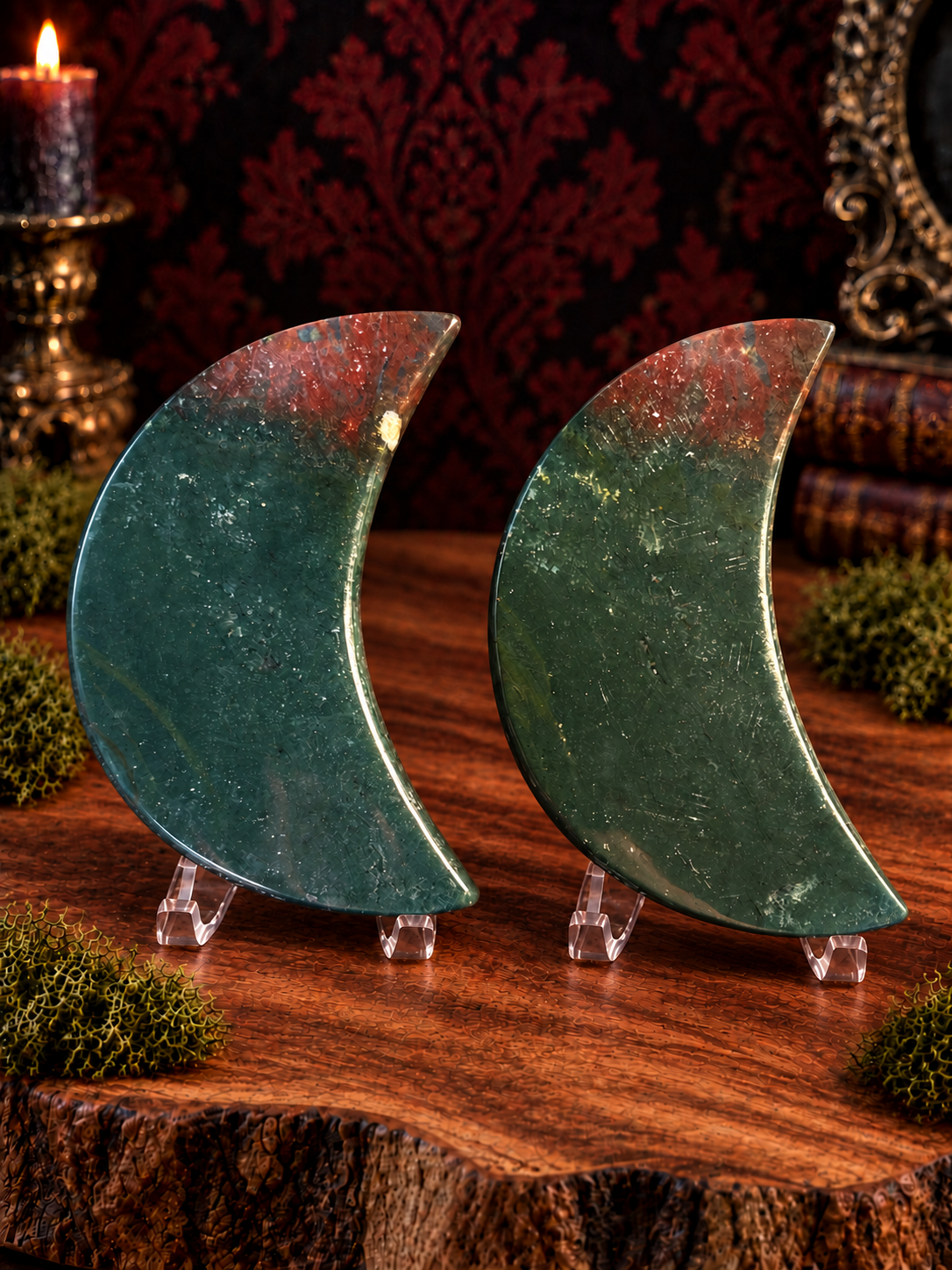 Moss Agate Moon