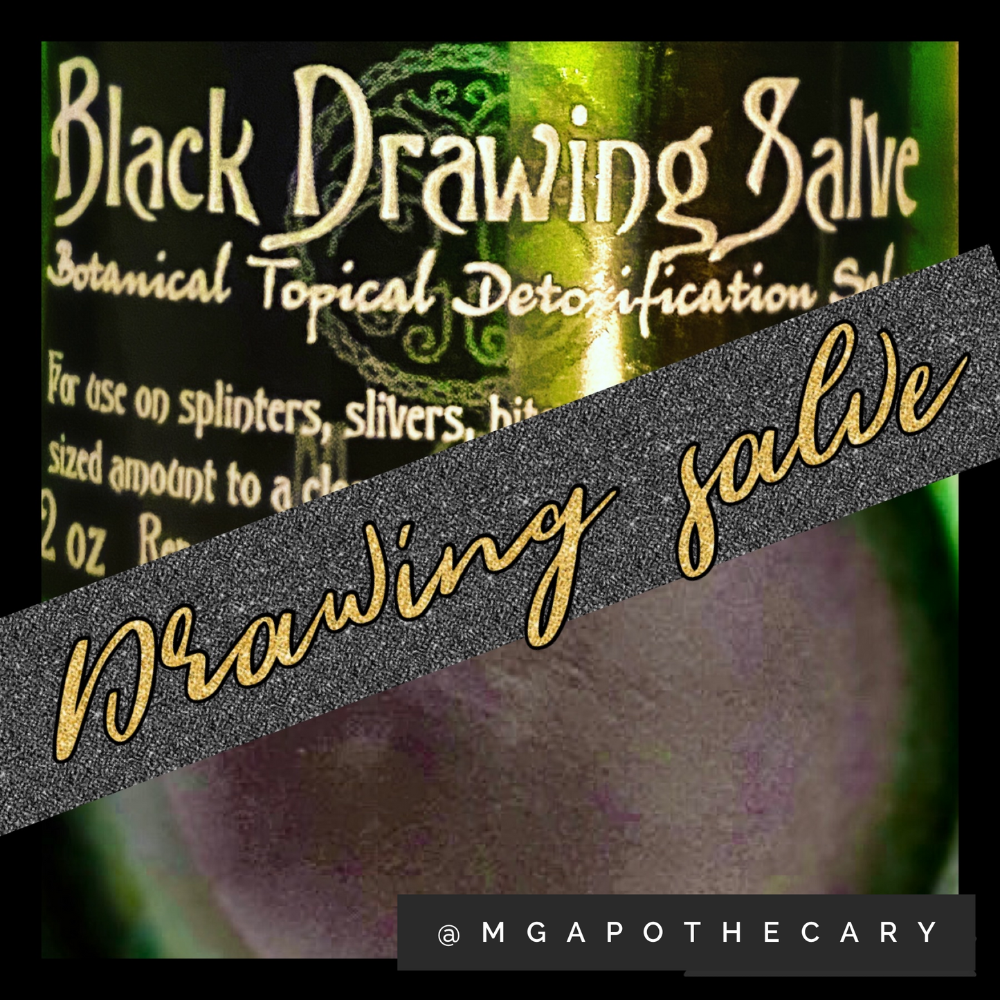 Black Drawing Salve, a small-batch herbal salve from the apothecary bench