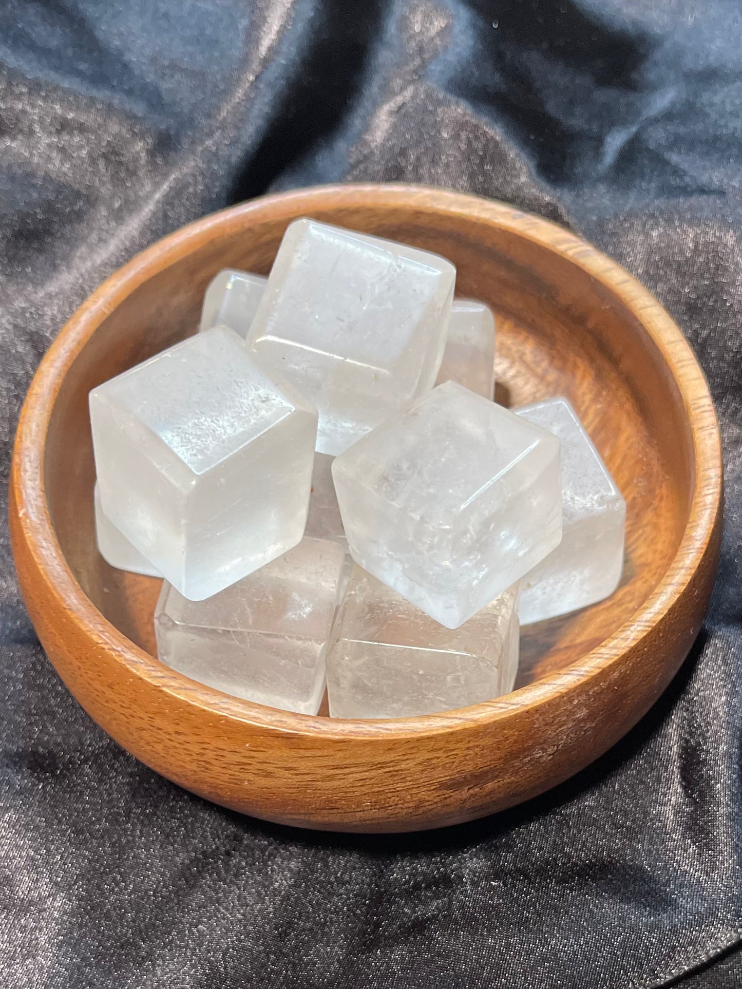 Clear Quartz crystal cube, clear and colorless, glassy