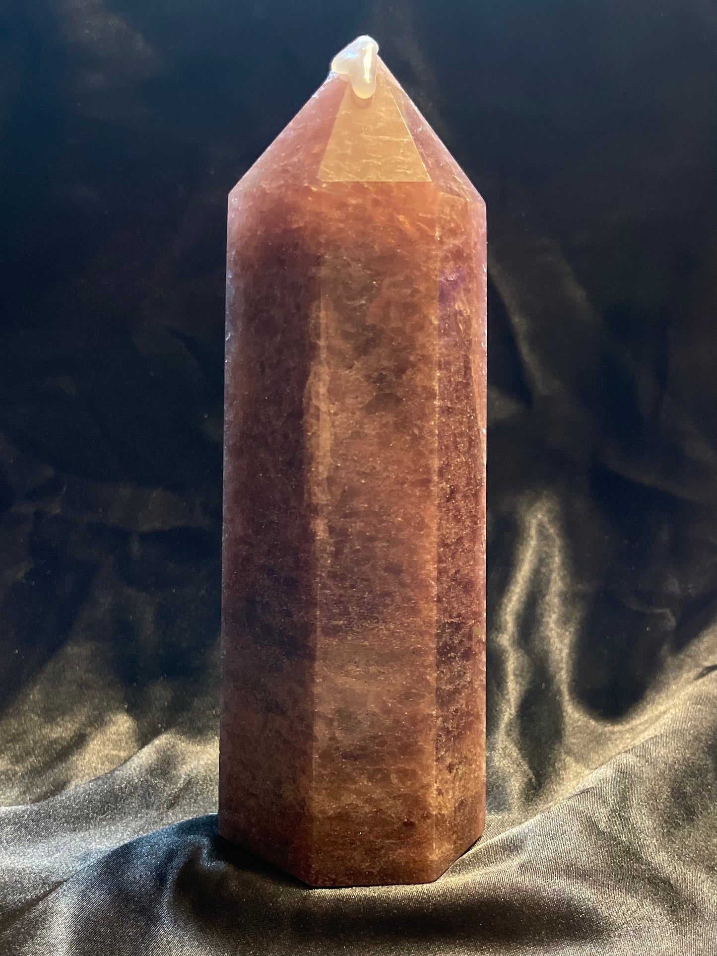 Red Strawberry Quartz Tower