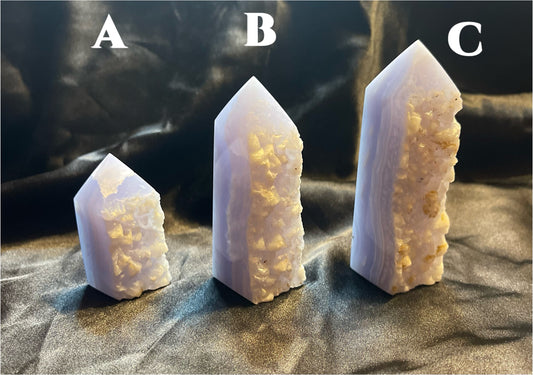 Blue Lace Agate Tower