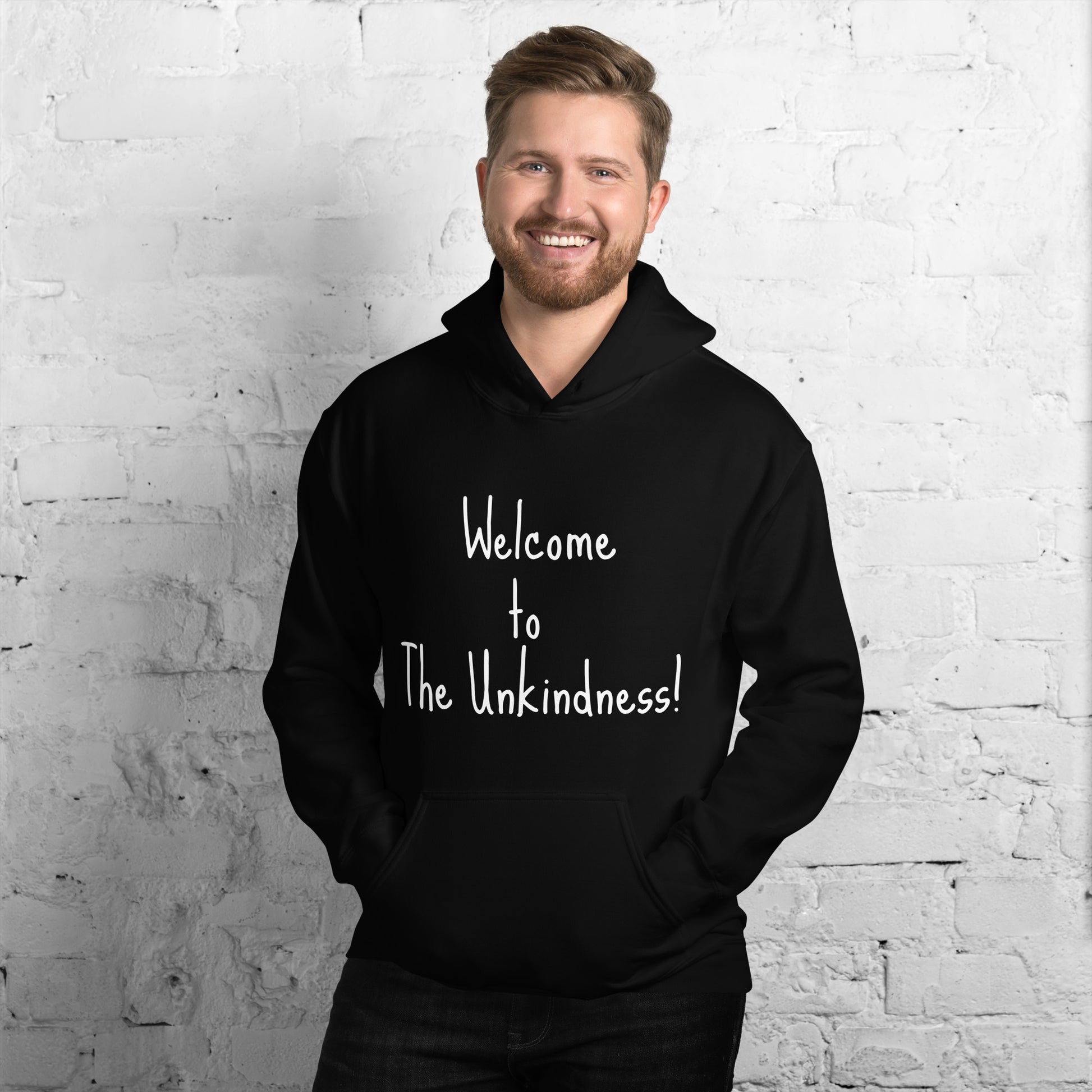 Unisex Hoodie in black, carrying the Raven's Eye Consulting design