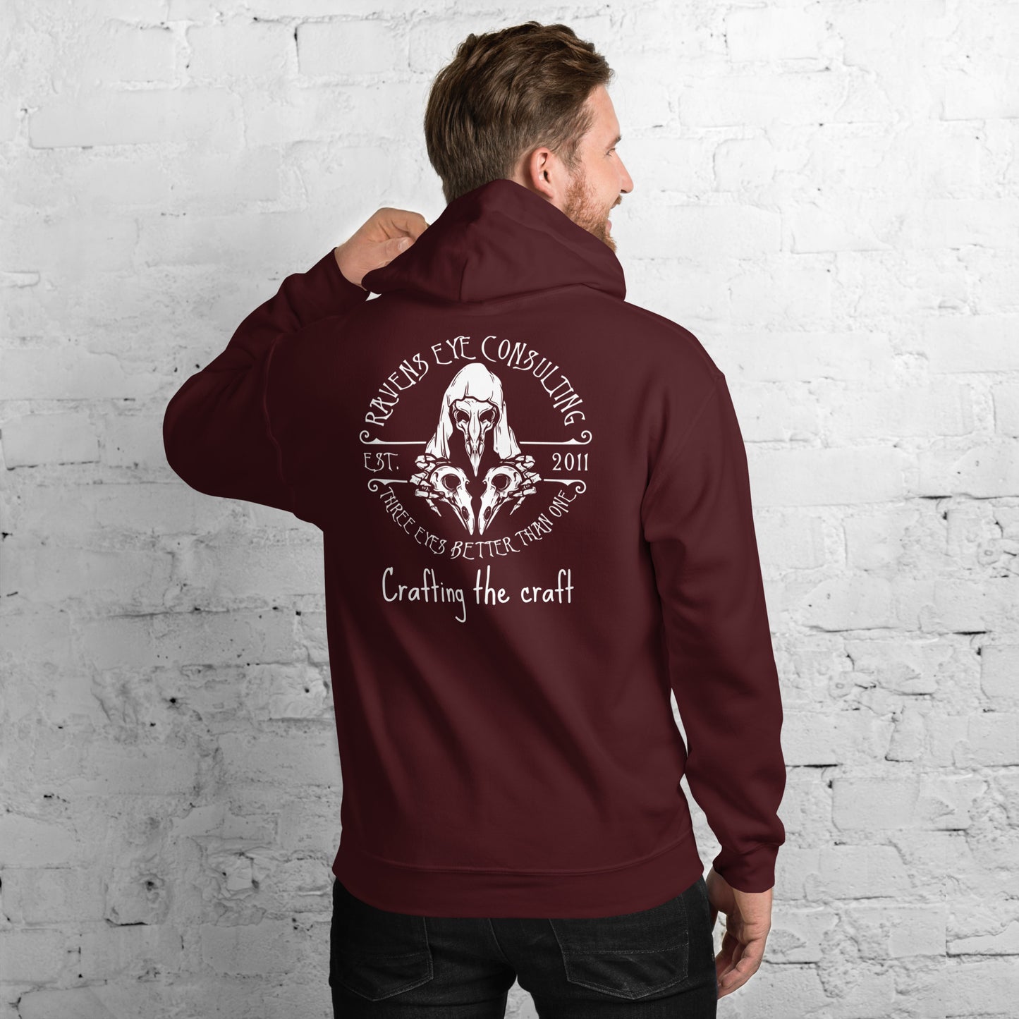 Unisex Hoodie, flat-lay view