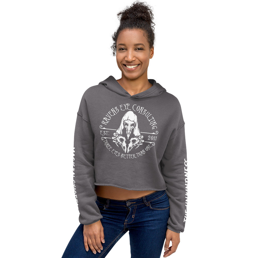 Crop Hoodie, shown on model